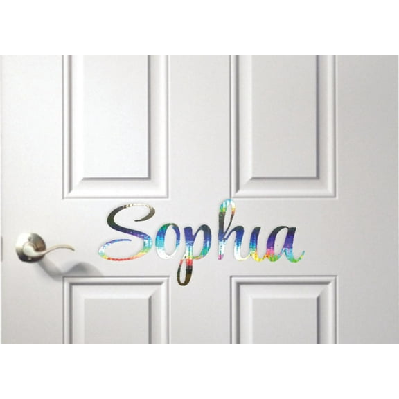 Personalized Name Vinyl Decal Sticker Custom Initial Wall Art Personalization Text Lettering Print Pattern Design 6 Inches X 20 Inches
