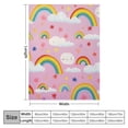 thumbnail image 4 of JEUXUS Rainbow Blanket for Girls,Kids Rainbow Throw Blanket for Boys and Girls,Cool Small Soft Throw Blanket Gifts,  Comfy Blanket for Boys Kids Baby, 4 of 6