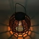 thumbnail image 4 of LáMpara Colgante de RatáN Solar, Luz Solar Tejida de RatáN de Hierro, Linterna Colgante Solar para JardíN, Luz Colgante Decorativa para Patio A, 4 of 5