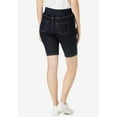 thumbnail image 2 of Jessica London Women's Plus Size Comfort Waist Stretch Denim Bermuda Short, 2 of 4