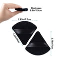 thumbnail image 5 of 4 Pieces Powder Puff Triangle Soft Makeup Powder Puff Face Makeup Sponge Puff Velour Makeup Puff Pure Cotton Powder Puff for Loose Mineral Powder Cosmetic Body Contouring Tools Black, 5 of 5