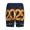thumbnail image 2 of Lsque 2025 Happy New Year 6 Mens Sleep Pajama Shorts,Short Pajama Pants, Cotton Ultra-Soft Knit-Small, 2 of 9