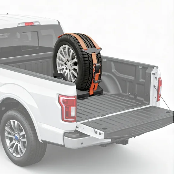 Kojem Bed Mount Spare Tire Carrier Universal For Pickup Trucks Multiple Makes Models
