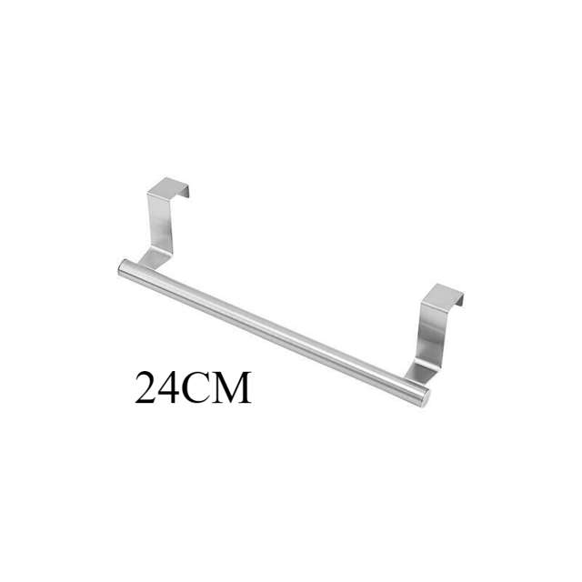 Toallero sobre la puerta, barra de toalla de acero inoxidable, organizador de almacenamiento, baño, cocina, armario, puerta, toallero colgante