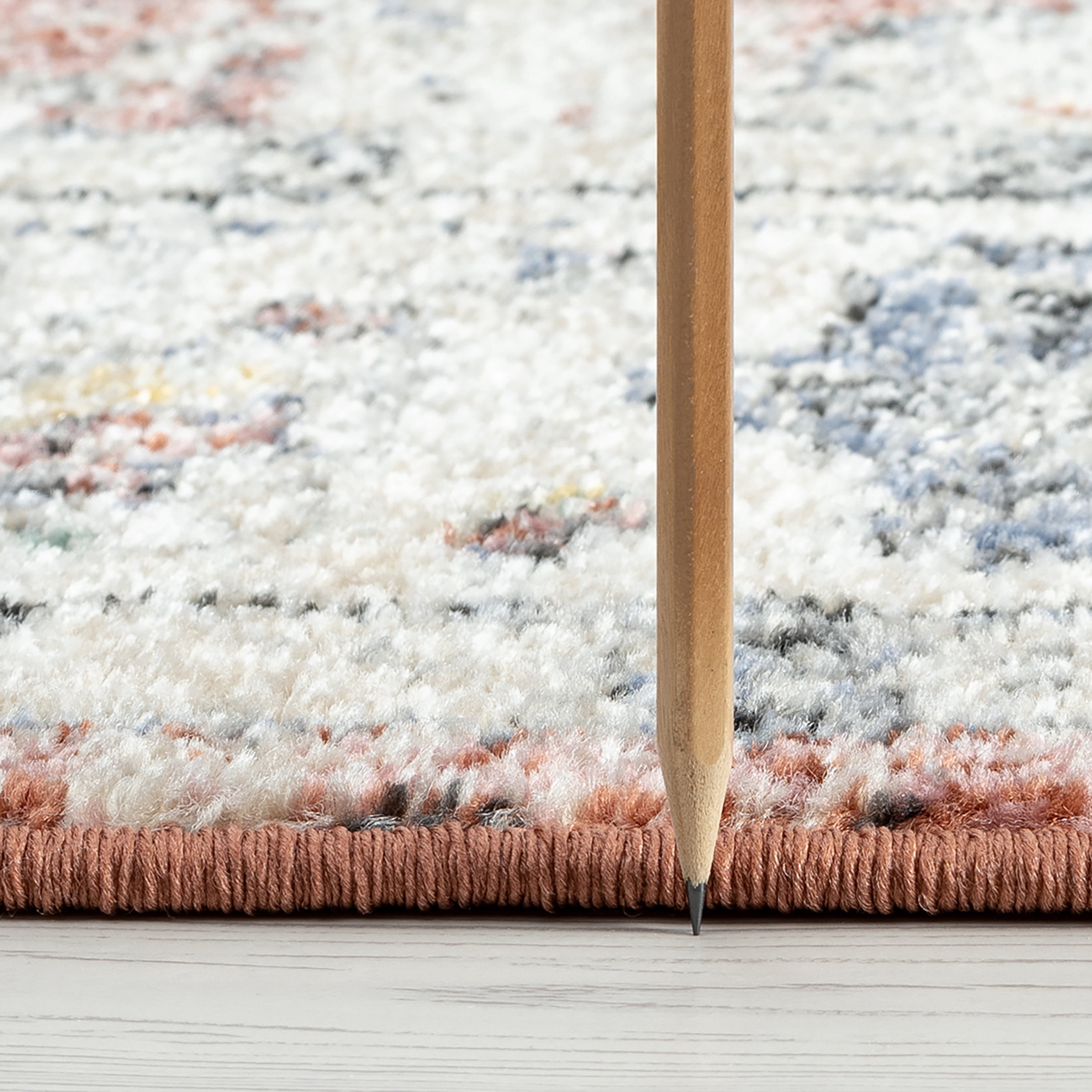 Addison Traditional 9' x 12' Rust and Cream Polypropylene Indoor Area Rug