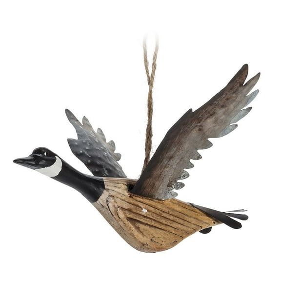 Set of 4 Flying Canada Goose Ornament