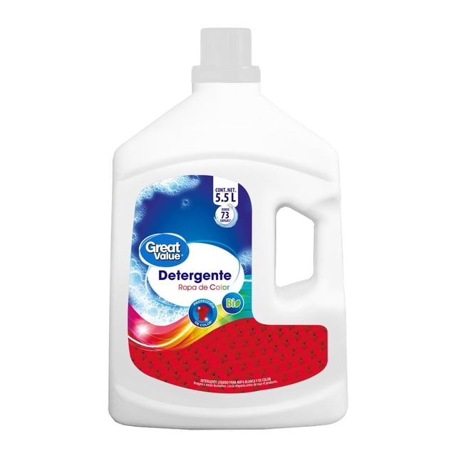 Detergente líquido Great Value para ropa de color 5.5 l
