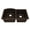 Brown, variant on Karran Undermount Quartz Composite 32 in. 60/40 Double Bowl Kitchen Sink in Brown