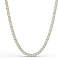 thumbnail image 2 of 25 Carat TW, E-F Color, VS1-VS2 Clarity, Lab Grown Diamond Straight Line 4 Prong Tennis Necklace in 14K Yellow Gold - 18 Inches, 2 of 4