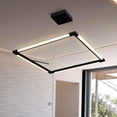 thumbnail image 2 of VONN Atria 24" Square ETL Certified Integrated LED Aluminum Chandelier in Black, 2 of 12