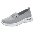 thumbnail image 3 of Women's Slip On Walking Shoes, Breathable Mesh Arch Support Sneakers, Summer Outdoor Beach Walking Shoes Comfort Non-Slip Orthopedic Casual Shoes for All Day Wear, 3 of 10