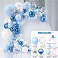 thumbnail image 2 of 116PCS blue Balloon Garland Arch set Confetti Balloons and Gold Metallic Chrome Latex Balloons for Wedding Birthday Baby Shower Decorations, 2 of 2
