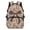 Camo Coffee Brown Stitch Bow, variant on Bulopur Boys Kids Backpack, Vintage Hunting Camo Soccer Fire Ball Duck Cartoon Print Waterproof Sports School Book Bag