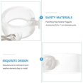 thumbnail image 4 of 10 Pcs 1 Inch Flagpole Fixed Ring Banner Mounting Ring Flag Rings Fasteners for Outdoor Supplies (White, Hook Style), 4 of 4