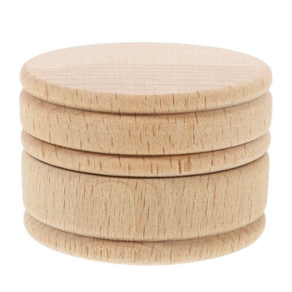 WORGEOUS Wooden Ring Boxes For Wedding Ceremony Proposal Wood Circular Ring Box Jewelry Storage Case For Proposals And Special Occasions