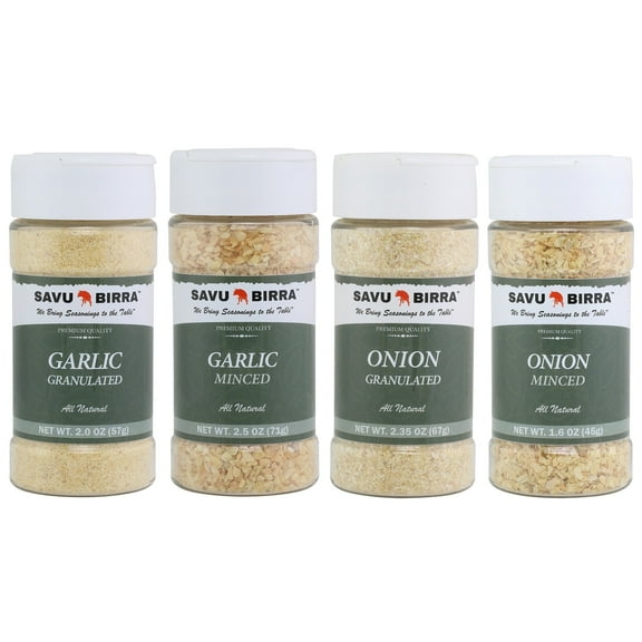 Minced Garlic | Granulated Garlic | Minced Onion | Granulated Onion