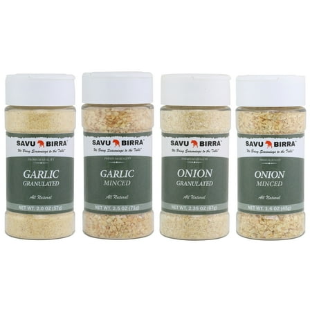 Minced Garlic | Granulated Garlic | Minced Onion | Granulated Onion