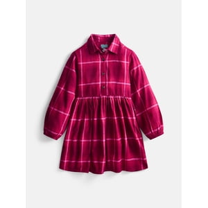 Wonder Nation Girls Cotton Shirt Dress, Sizes XS-XXL