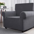 thumbnail image 4 of Rewera Waterproof Elastic Dustproof Slipcover Sofa Cover Set Cushion Protector (Gray For Love-seat), 4 of 7