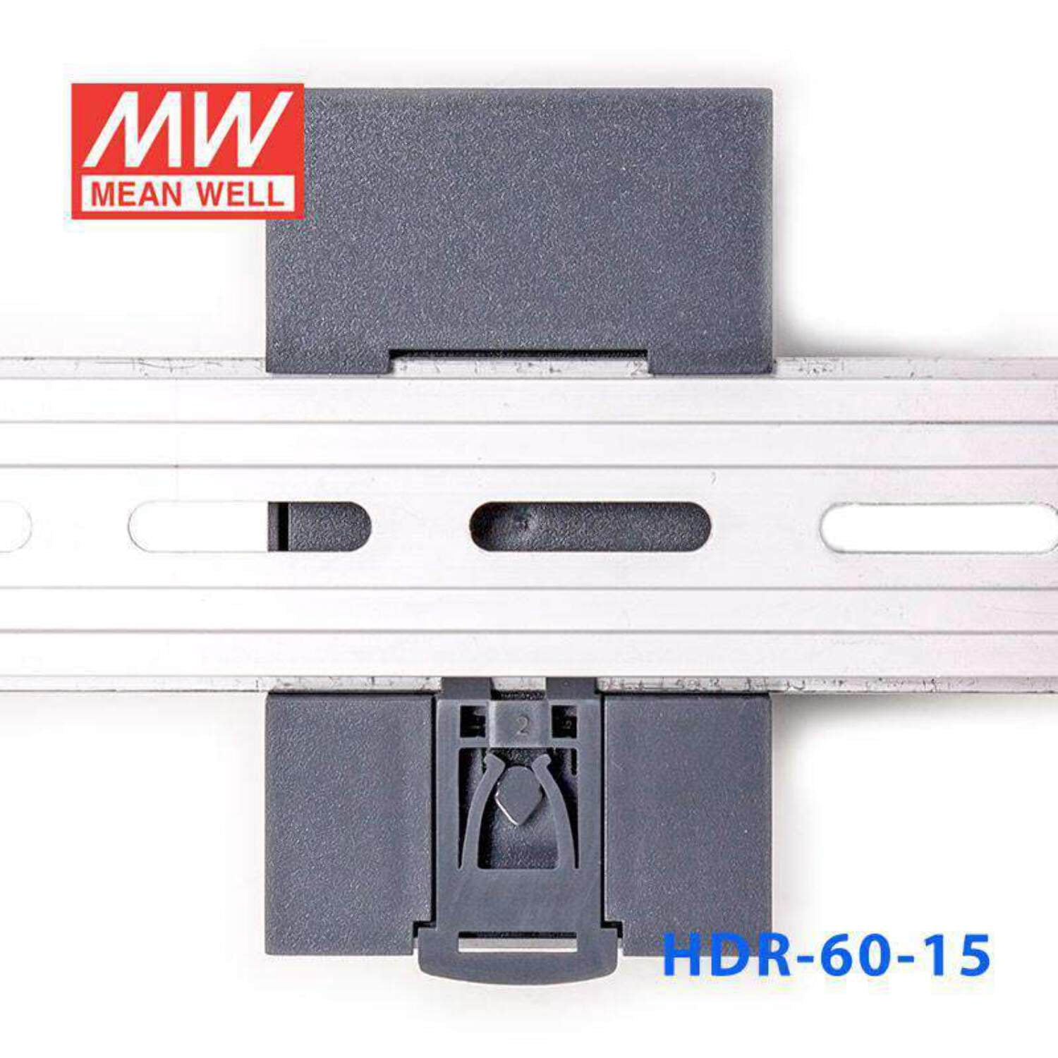 Mean Well HDR-60-15 Ultra Slim Step Shape Power Supply 60W 15V - DIN Rail
