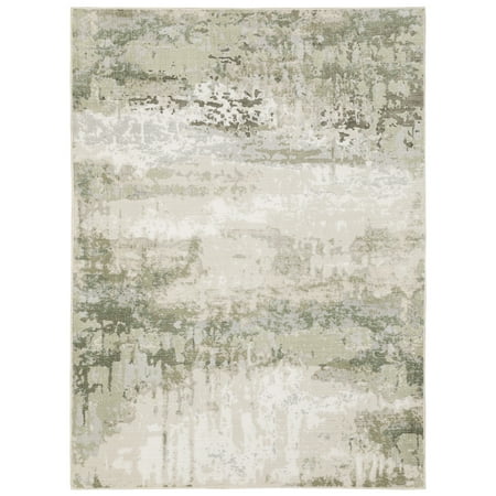 Oriental Weavers Caravan 2061W Beige/ Green 7 10  X 10 10  Indoor Area Rug