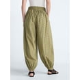 thumbnail image 3 of Scoop Women’s and Women's Plus Eyelet Harem Cotton Pants, Sizes XS-4X, 3 of 5