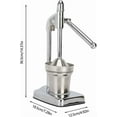 thumbnail image 3 of Manual Cast Iron Juicer,Heavy Duty Manual Citrus Juicer with Stainless Steel Filter,Fresh Lemonade Orange Juice,Easy to Use & Clean, 3 of 8