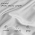 thumbnail image 3 of Ivy Union Microfiber Sheet Set - 4-Pieces - Breathable - Deep Pocket, King, Cloud Gray, 3 of 10