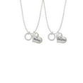 thumbnail image 2 of Delight Jewelry Silvertone Daughter Eternity Ring Mother & Daughter Heart Necklaces (Set of 2), 19"+2", 2 of 4