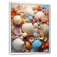 thumbnail image 2 of Designart "Beach Photo Seashell composition I" Animals Floater Framed Canvas Print, 2 of 7