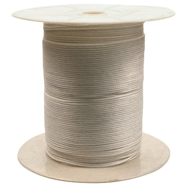 Rope King SBN-182000, Solid Braided Nylon Rope 1/8" x 2000', White, 1 Each