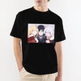 thumbnail image 5 of Sweet Bestie Kemono Anime Girl Trio Cozy Selfie Graphic Black T-Shirt, 5 of 7