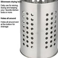 thumbnail image 3 of Soporte para utensilios de acero inoxidable, cilindro de secado para utensilios de cocina con, 3 of 5
