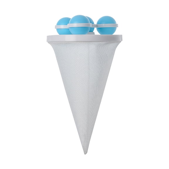 Floating Hair Filter Bag for Laundry | Pet Hair & Lint Catcher | Reusable Mesh Washer Filter | Conical Design for Washing Machines | Clothes Debris Remover