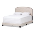 thumbnail image 3 of Baxton Studio Lexi Light Beige Fabric Upholstered Queen Size Bed, 3 of 9