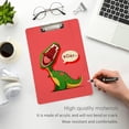thumbnail image 5 of FMSHPON Cartoon Cute Roaring Dinosaur Clipboard Hardboard Wood Nursing Clip Board and Pull for Standard A4 Letter 13x9 inches, 5 of 6
