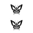 thumbnail image 1 of Advancent Impresionante y versátil arte de pared de metal negro con mariposas y decoración de calaveras para el hogar Type3 NO3, 1 of 6
