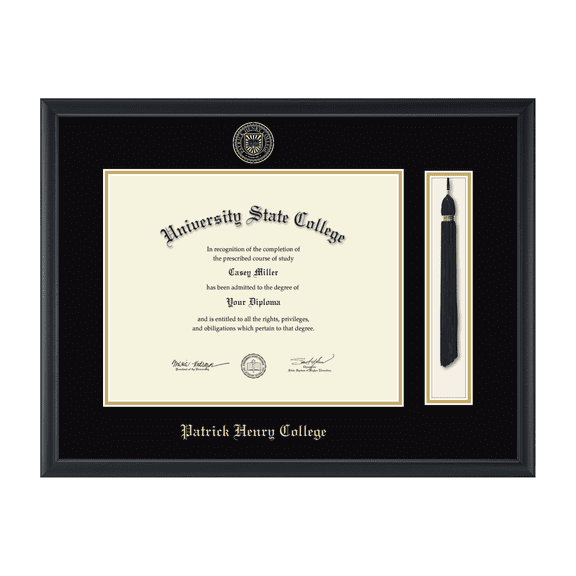 Framerly - PHC Tassel Diploma Frame In Black Moulding