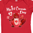 thumbnail image 4 of Inktastic My 1st Canada Day with Red and White Maple Leaves Boys or Girls Baby Bodysuit, 4 of 5