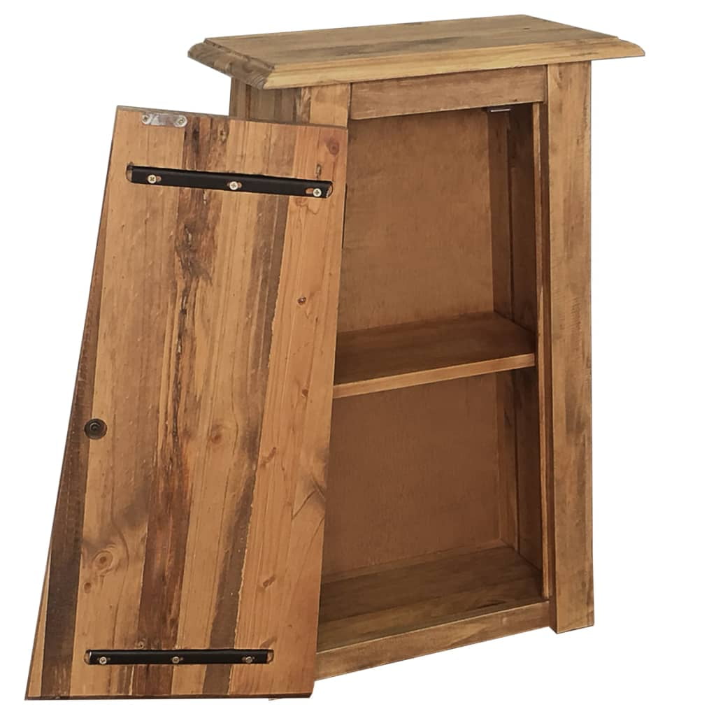 Bathroom Wall Cabinet, Freestanding Sideboard Furniture for Living Room, Recycled Pinewood