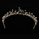 thumbnail image 5 of Tiaras De Perlas De Cristal Para Mujeres Y Niñas, Diademas De Corona, Decoración Para El Cabello Para Fiesta De Boda Sunnimix tiara nupcial de cristal, 5 of 7