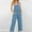 Light blue, variant on FUNUONY Women's Sleeveless Straps Baggy Jean Jumpsuit Overalls Casual Summer Bib Rompers with Pockets Denim Loose Fit Classic Bib Jeans Sleeveless Wash Water Overalls Trucker Jumpsuit Dark Blue L