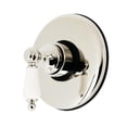 thumbnail image 1 of Kingston Brass KB3006PL Vintage Contrôle du Volume avec Poignée, Nickel Poli, 1 of 1
