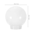 thumbnail image 3 of Globe Lamp Shade Fixture Ball Lamp Shade Post Mount Globe Light Fixture, 3 of 3