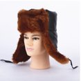thumbnail image 1 of Gorro de invierno de piel sintética Lei Feng más orejeras cálidas de terciopelo, gorro de esquí, gorro de ciclismo al aire libre, gorro del noreste, 1 of 6