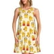 thumbnail image 1 of Disketp Cute Chicken para Vestido sin Mangas para Mujeres, Vestidos de Verano para Mujeres, Casual y Holgado para la Playa, 1 of 7