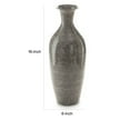 thumbnail image 5 of Benjara BM313406 16 in. Rock Vintage Flower Vase, Home Decor - Antique Gray Metal, 5 of 5