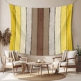 thumbnail image 2 of Yellow Brown Small Tapestry for Bedroom Wall Hanging Tapestry, Farmhouse Wood Grain Vintage Striped Ceiling Backdrop Tapestries Poster Blanket Wall Decor for Teens Room Living Room Dorm 23" x 28", 2 of 8