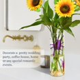 thumbnail image 4 of Colorful Paint Splashes Pattern Plastic Vase 11.8'' x 3.9'' Transparent Non Breakable Decorative for Family, 4 of 6
