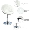 thumbnail image 6 of Giantex 1Pc Adjustable Modern Swivel Round Tufted-White, 6 of 7